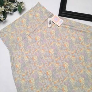 LuLaRoe floral maxi skirt size large NWT